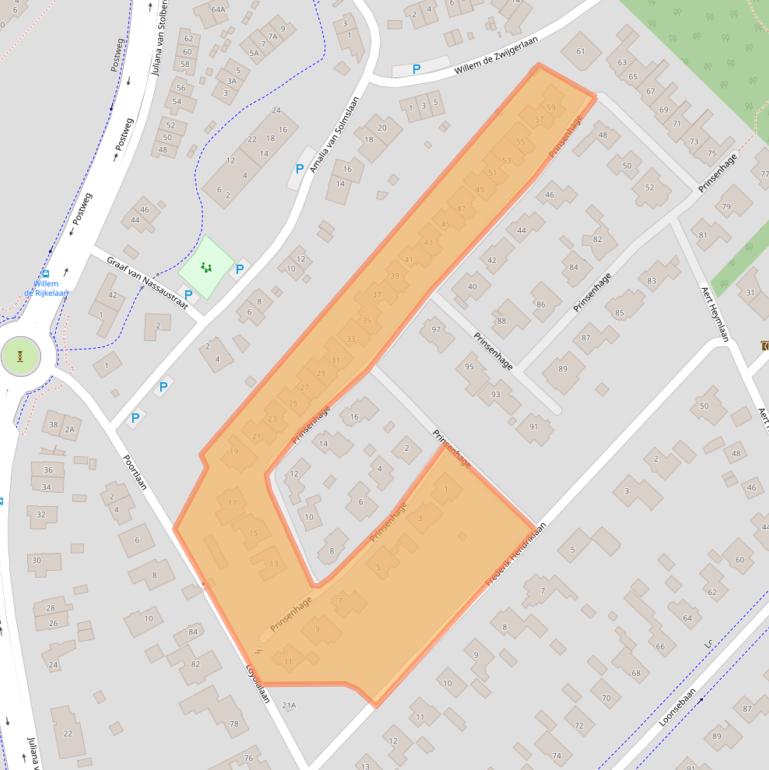 Kaart van postcodegebied 5263CT.