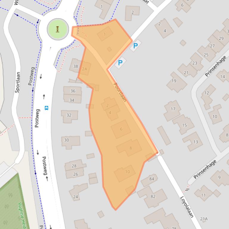 Kaart van postcodegebied 5263DB.