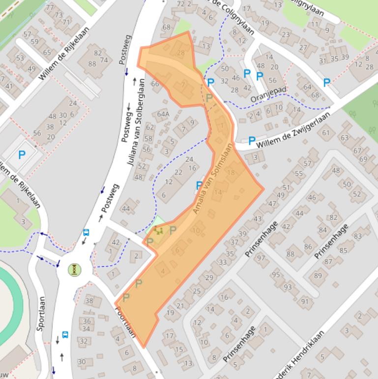 Kaart van postcodegebied 5263DC.