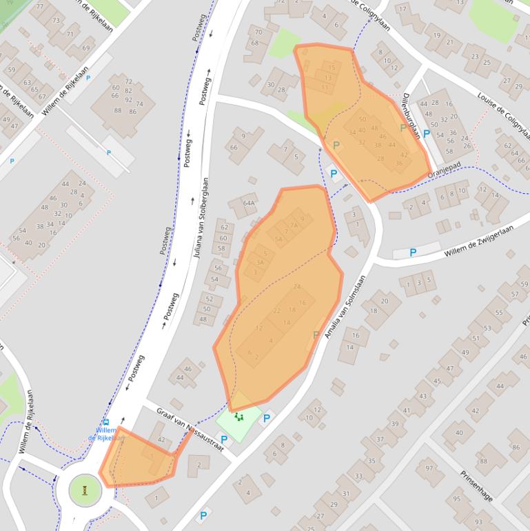 Kaart van postcodegebied 5263DD.