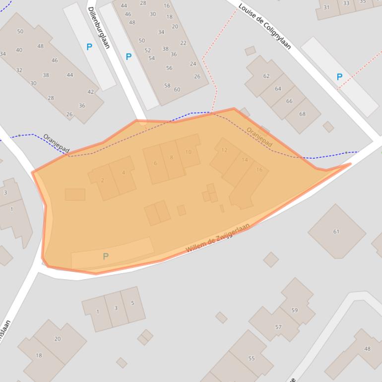 Kaart van postcodegebied 5263DH.