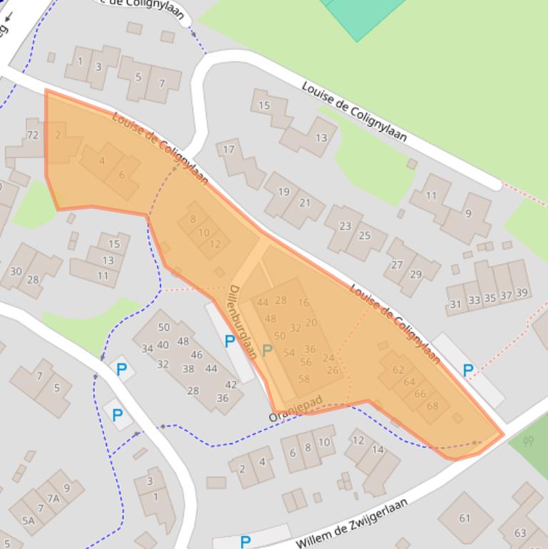 Kaart van postcodegebied 5263DK.