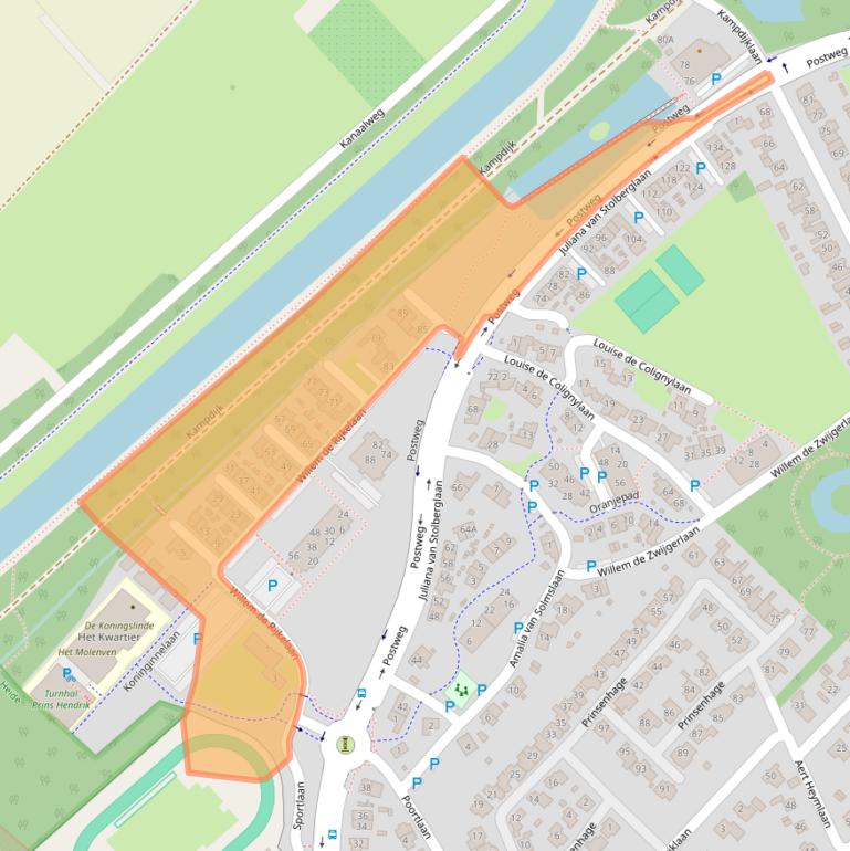 Kaart van postcodegebied 5263DL.