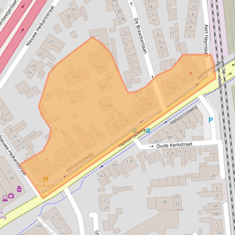 Kaart van postcodegebied 5263EG.