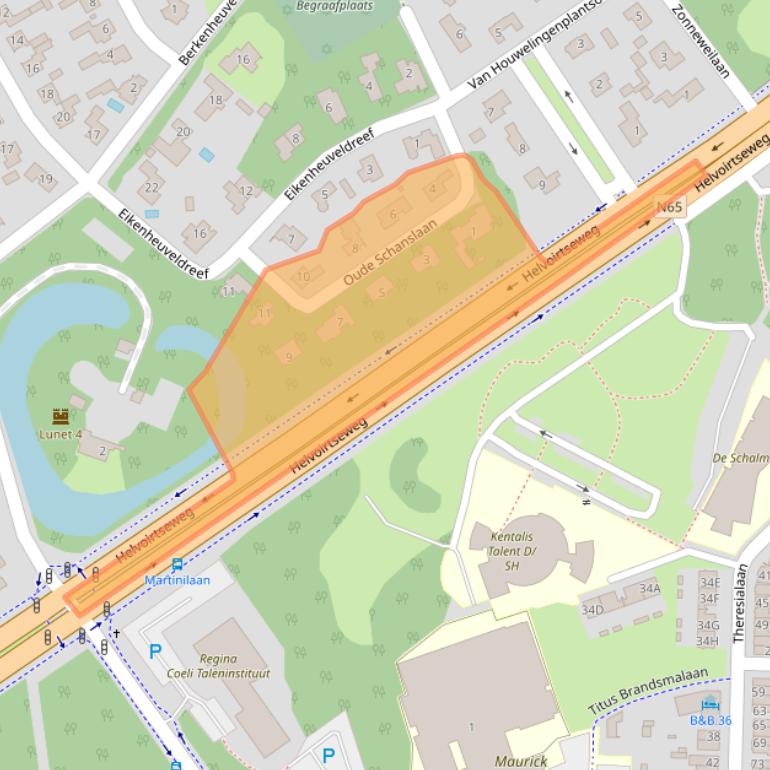 Kaart van postcodegebied 5263EL.