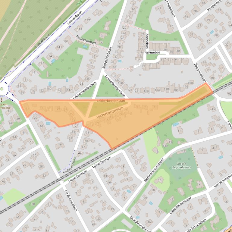 Kaart van postcodegebied 5263GA.