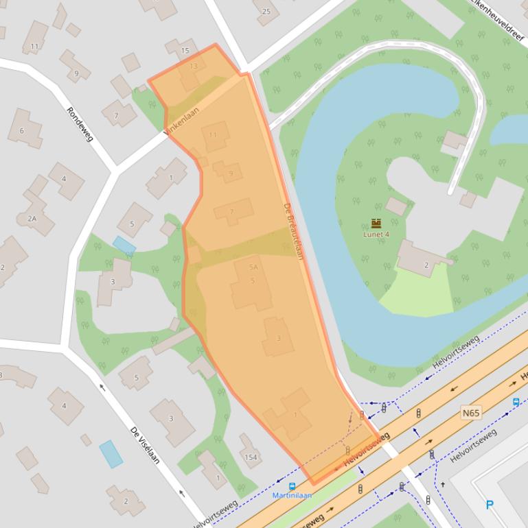 Kaart van postcodegebied 5263GB.