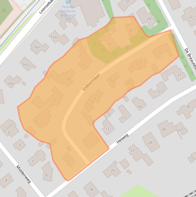 Kaart van postcodegebied 5263GE.