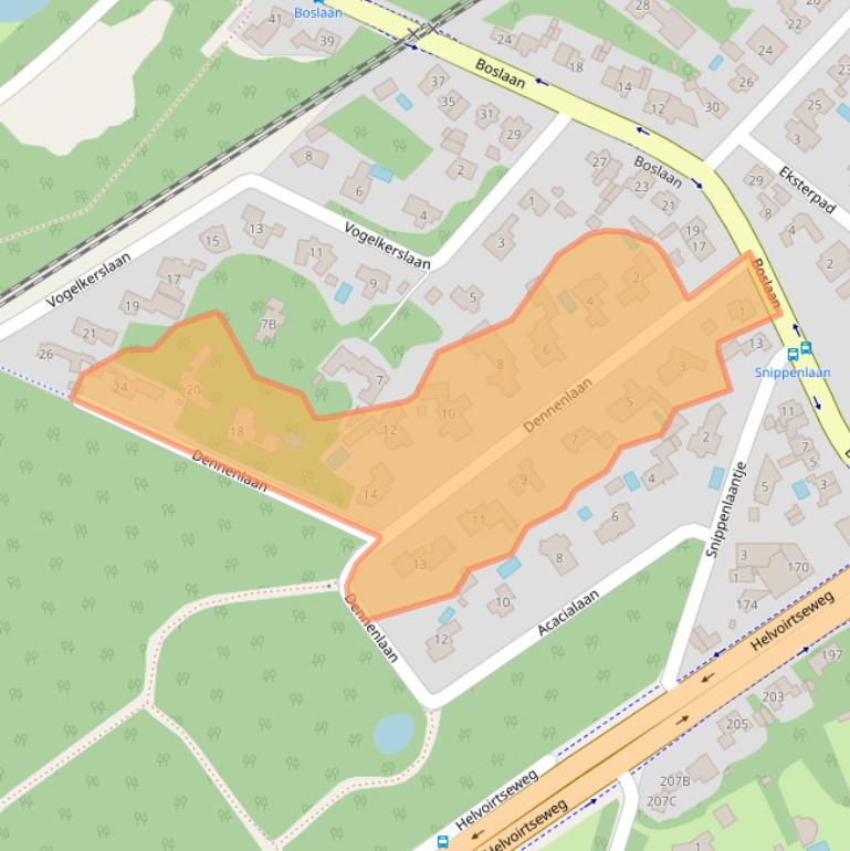 Kaart van postcodegebied 5263GZ.