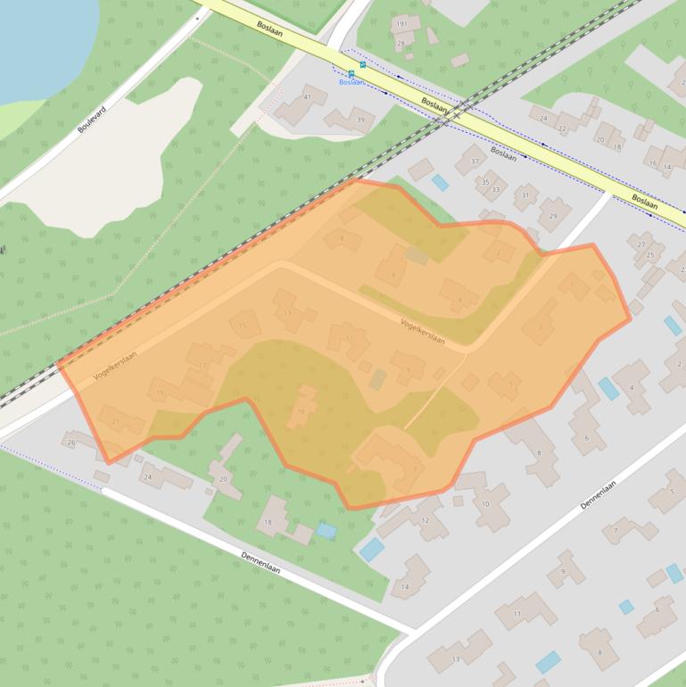 Kaart van postcodegebied 5263HA.