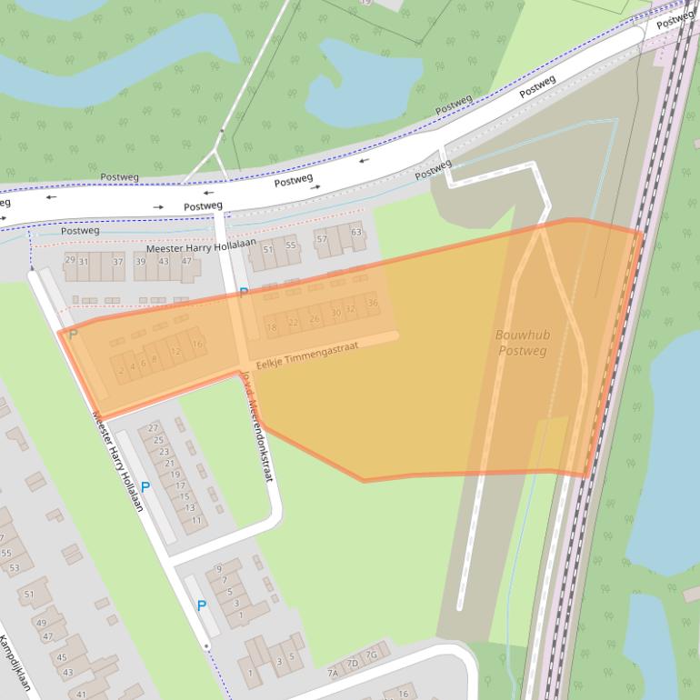 Kaart van postcodegebied 5263HV.