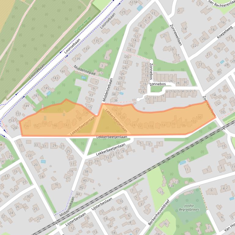 Kaart van postcodegebied 5263LB.