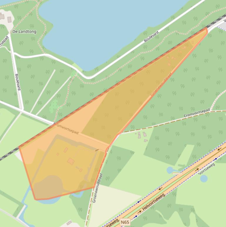 Kaart van postcodegebied 5263NL.