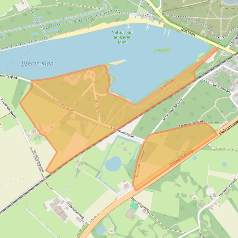 Kaart van postcodegebied 5263NN.