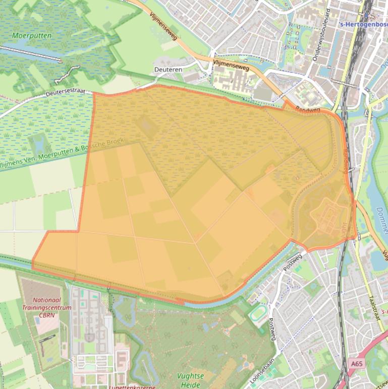 Kaart van postcodegebied 5264.