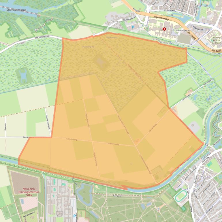 Kaart van postcodegebied 5264NZ.