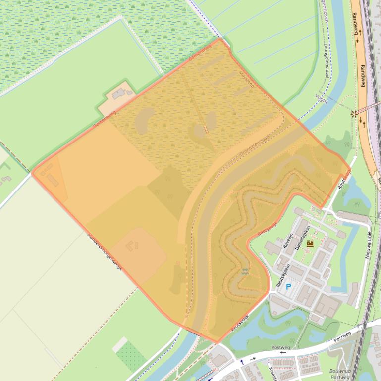 Kaart van postcodegebied 5264PB.