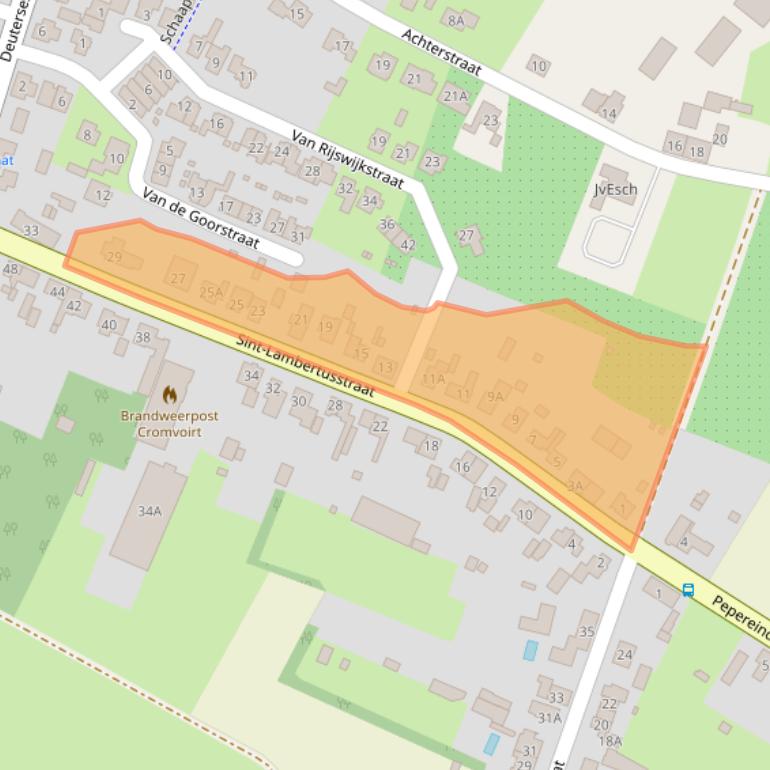 Kaart van postcodegebied 5266AC.