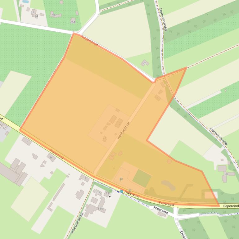 Kaart van postcodegebied 5266AP.