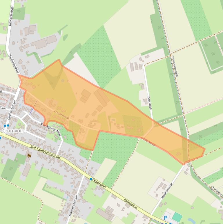 Kaart van postcodegebied 5266AR.