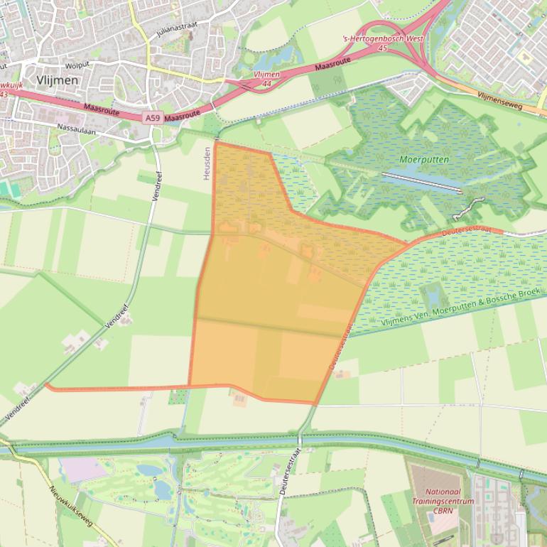 Kaart van postcodegebied 5266AZ.