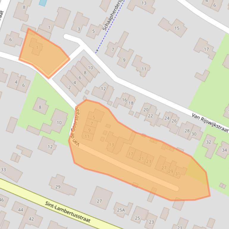 Kaart van postcodegebied 5266BB.