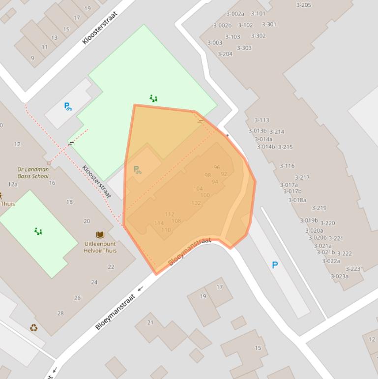 Kaart van postcodegebied 5268AA.