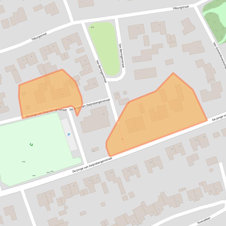Kaart van postcodegebied 5268AK.