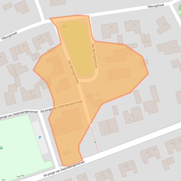 Kaart van postcodegebied 5268AM.