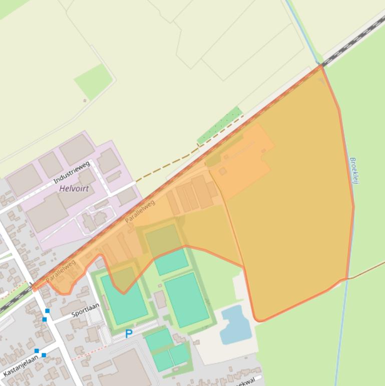 Kaart van postcodegebied 5268AW.