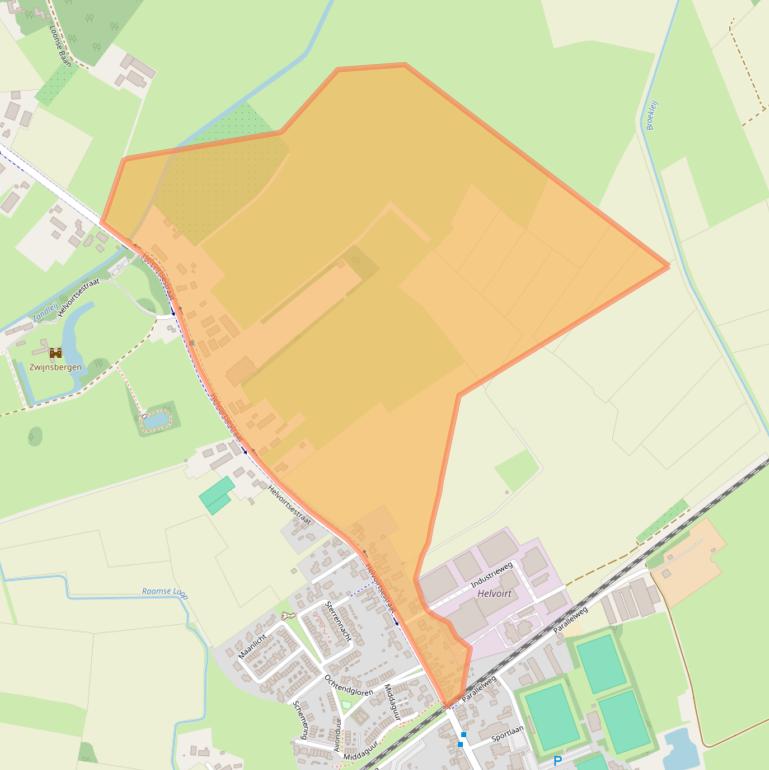 Kaart van postcodegebied 5268BA.