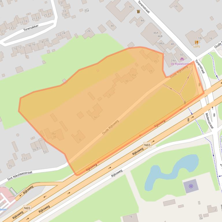 Kaart van postcodegebied 5268BV.