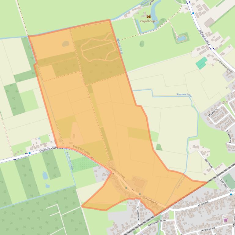 Kaart van postcodegebied 5268CE.