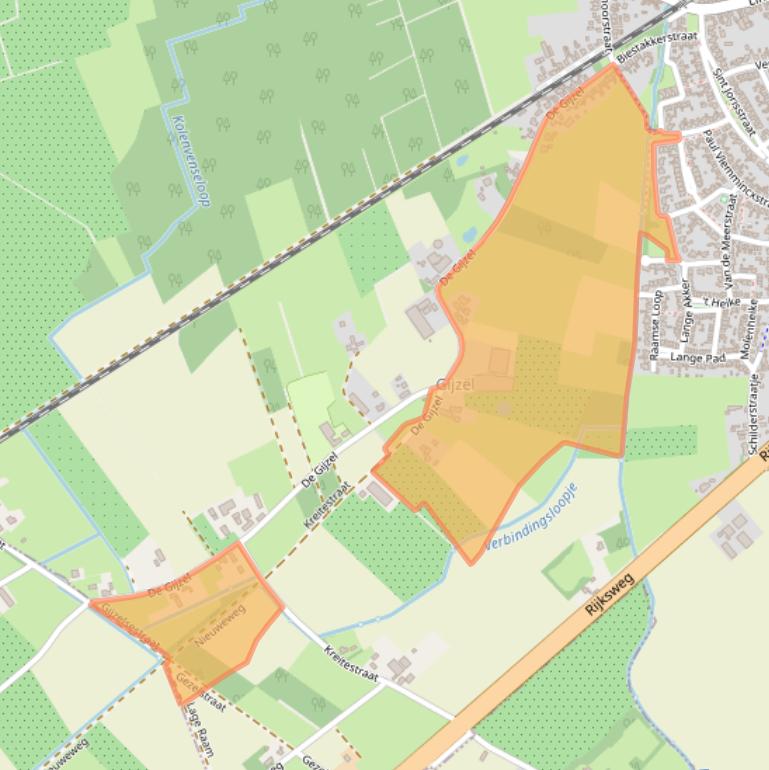 Kaart van postcodegebied 5268CM.