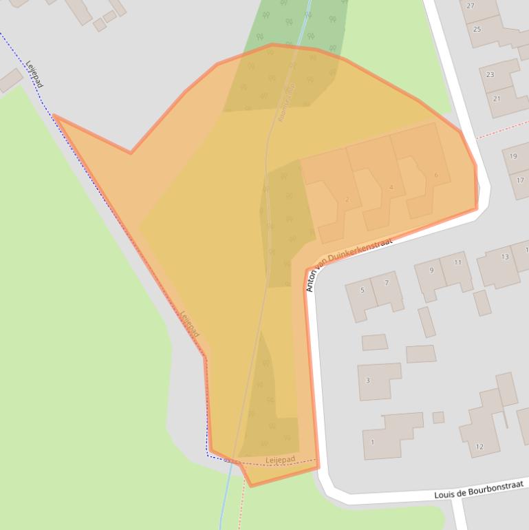 Kaart van postcodegebied 5268CZ.