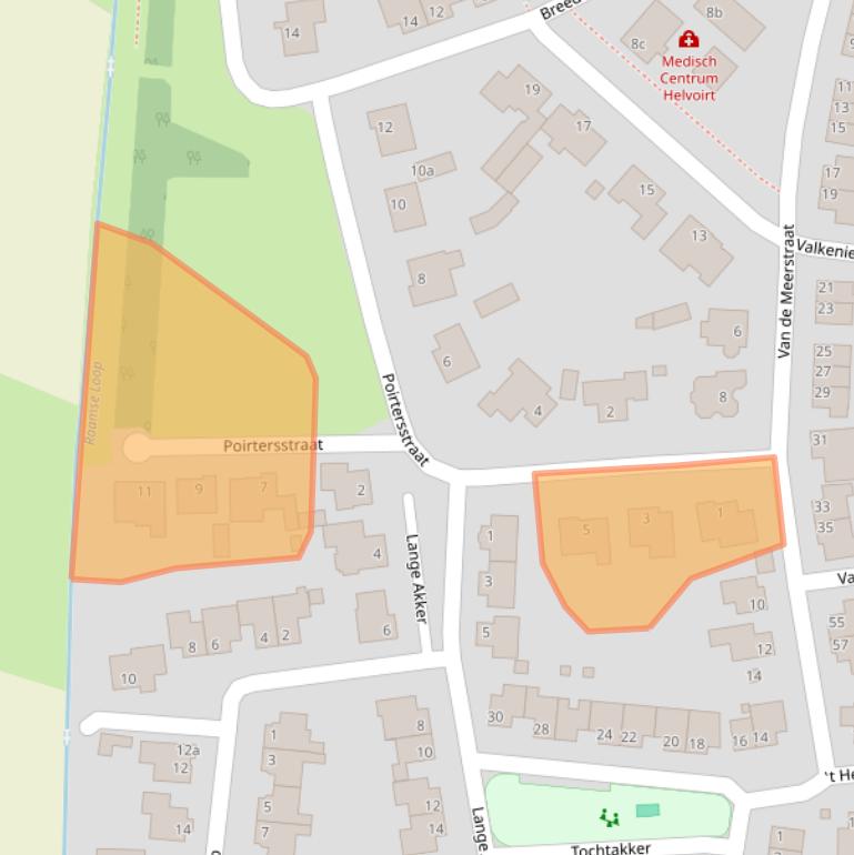 Kaart van postcodegebied 5268DM.