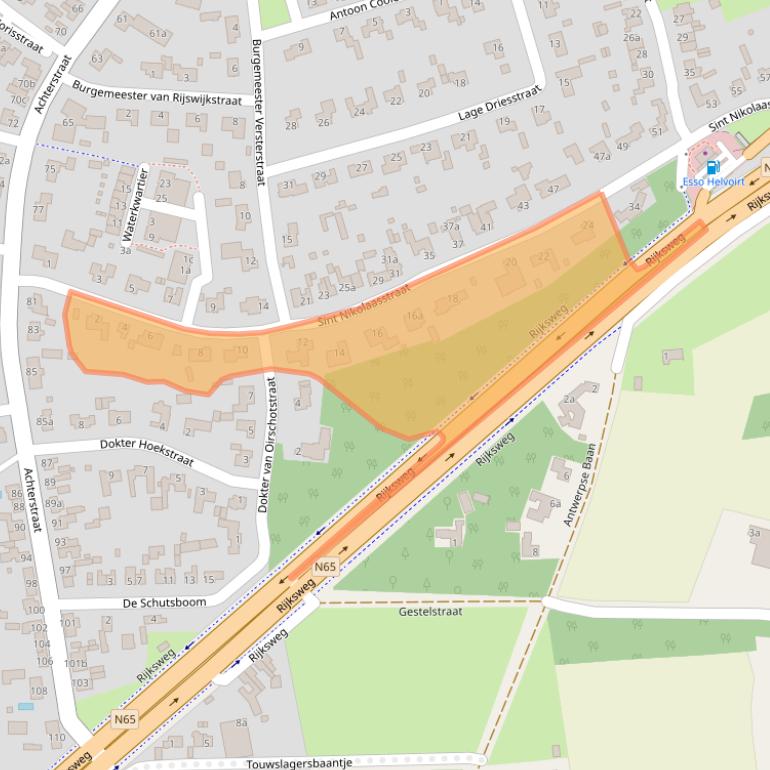 Kaart van postcodegebied 5268EK.