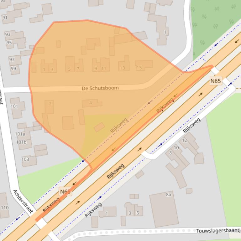 Kaart van postcodegebied 5268EP.