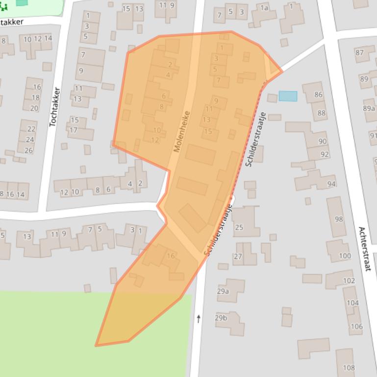 Kaart van postcodegebied 5268GC.