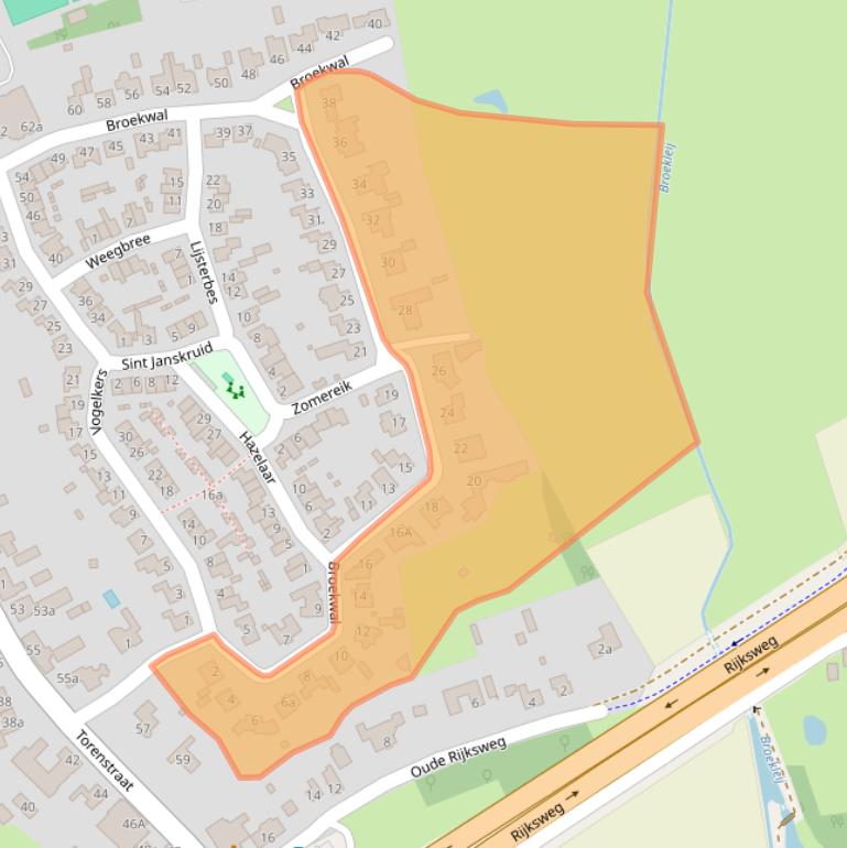 Kaart van postcodegebied 5268HC.