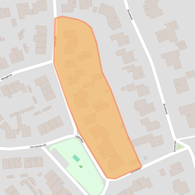 Kaart van postcodegebied 5268HP.