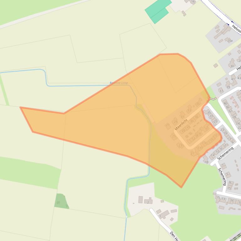 Kaart van postcodegebied 5268JC.