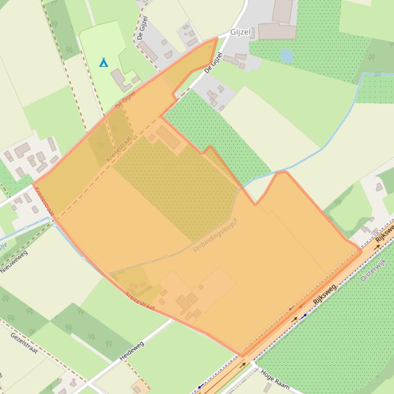 Kaart van postcodegebied 5268KL.