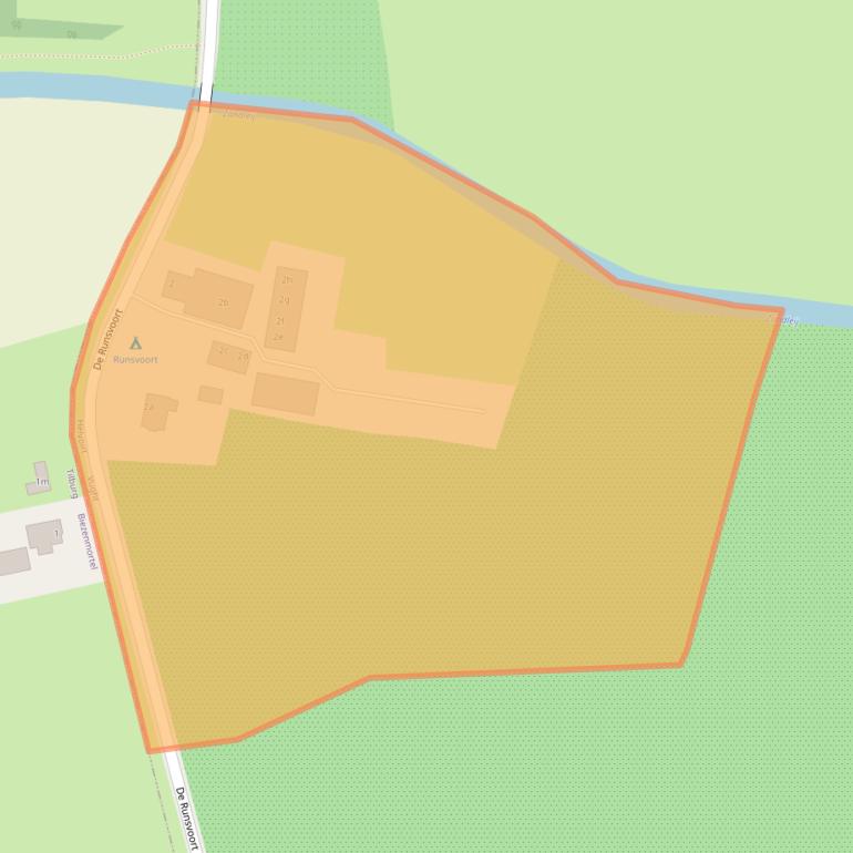 Kaart van postcodegebied 5268KN.