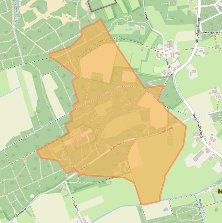 Kaart van postcodegebied 5268KR.