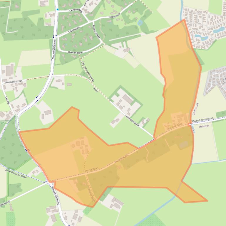 Kaart van postcodegebied 5268KT.