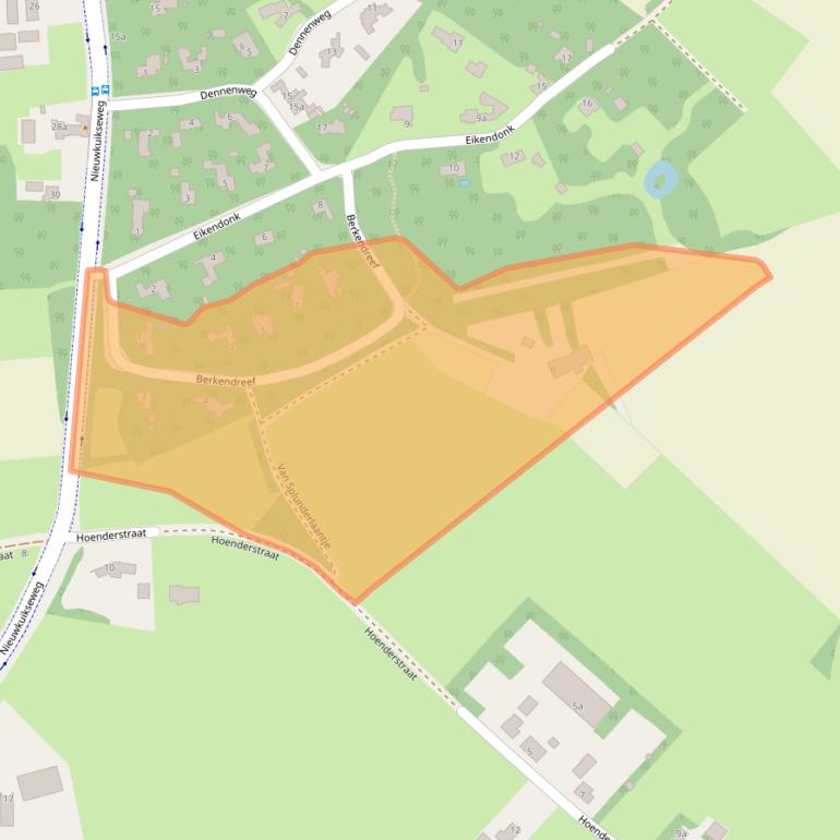 Kaart van postcodegebied 5268LA.