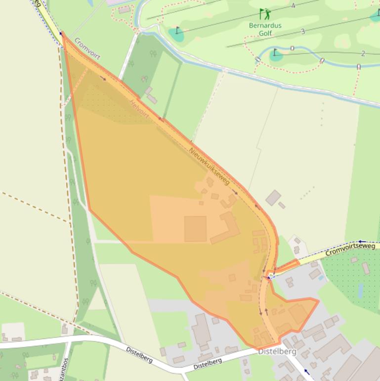 Kaart van postcodegebied 5268LE.