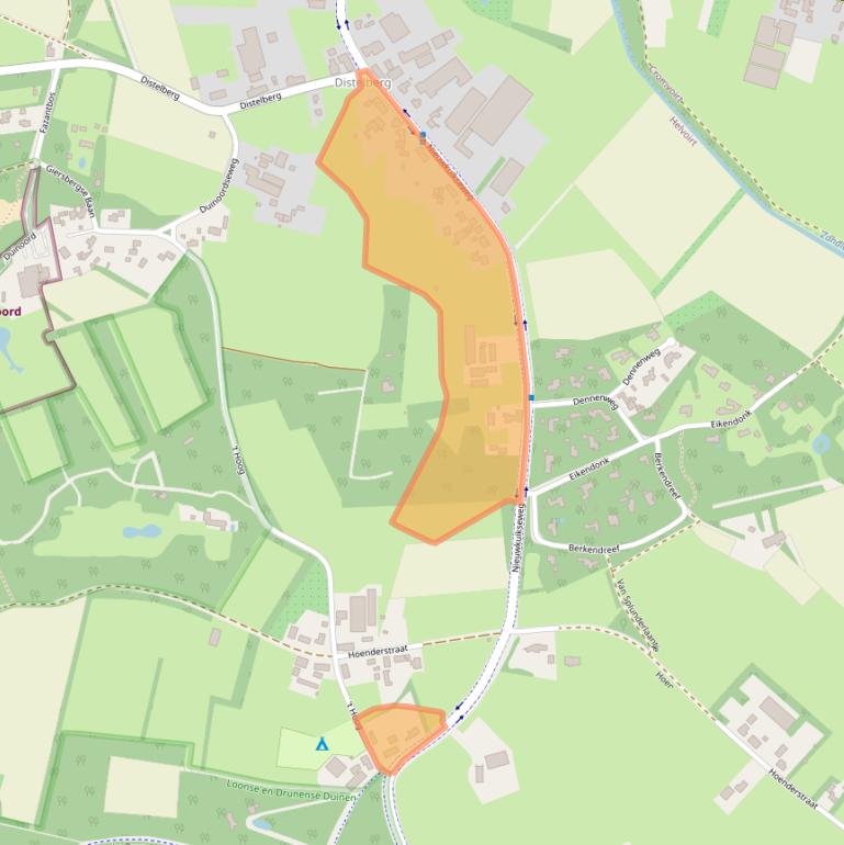 Kaart van postcodegebied 5268LG.