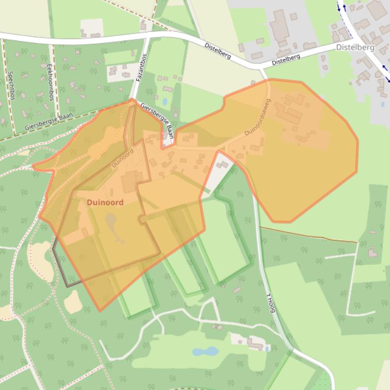 Kaart van postcodegebied 5268LM.